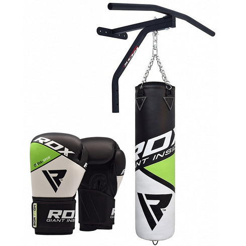 RDX PUNCH BAG & GLOVES SET/Gre-1
